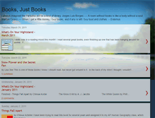 Tablet Screenshot of booksjustbooks.blogspot.com