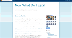 Desktop Screenshot of nowwhatdoieat.blogspot.com