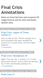 Mobile Screenshot of finalcrisisannotations.blogspot.com