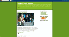 Desktop Screenshot of gaskellfamily.blogspot.com
