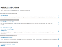 Tablet Screenshot of helpfulandonline.blogspot.com