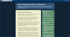 Desktop Screenshot of mujergeneroyeducacion.blogspot.com