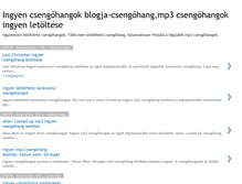 Tablet Screenshot of csengohangok.blogspot.com