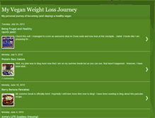 Tablet Screenshot of myveganweightlossjourney.blogspot.com