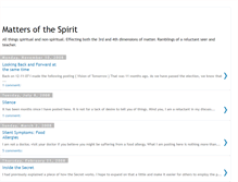 Tablet Screenshot of mattersofthespirit.blogspot.com