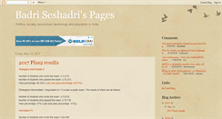 Desktop Screenshot of bseshadri.blogspot.com