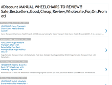 Tablet Screenshot of manualwheelchairstoreview.blogspot.com