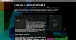 Desktop Screenshot of escuelainterculturalidad.blogspot.com