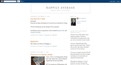 Desktop Screenshot of happilyaverage.blogspot.com