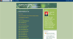 Desktop Screenshot of anythingmanything.blogspot.com
