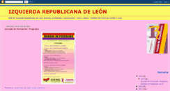 Desktop Screenshot of izquierdarepublicanaleon.blogspot.com