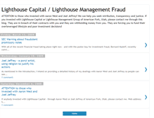 Tablet Screenshot of lighthousecapitalfraud.blogspot.com