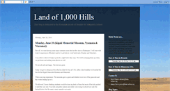 Desktop Screenshot of landof1000hills.blogspot.com