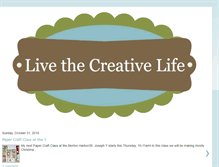 Tablet Screenshot of livethecreativelife.blogspot.com