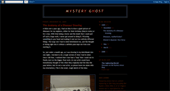 Desktop Screenshot of mysteryghostcomics.blogspot.com