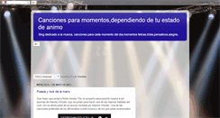 Desktop Screenshot of cancionesparamomentos.blogspot.com