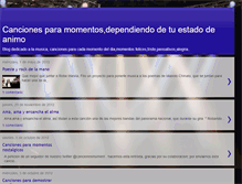 Tablet Screenshot of cancionesparamomentos.blogspot.com
