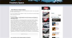 Desktop Screenshot of freshersspace.blogspot.com