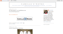 Desktop Screenshot of camillemoore.blogspot.com