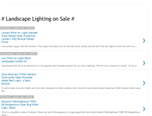 Tablet Screenshot of landscape-lighting--on-sale.blogspot.com