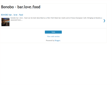 Tablet Screenshot of bonobobarlovefood.blogspot.com