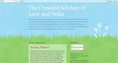 Desktop Screenshot of lovemycrowdedkitchen.blogspot.com