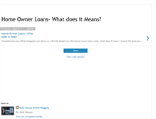 Tablet Screenshot of homeownerloans-what.blogspot.com