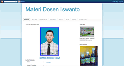 Desktop Screenshot of iswantodosen.blogspot.com