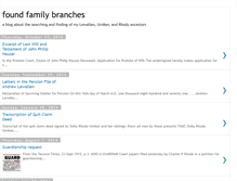Tablet Screenshot of foundfamilybranches.blogspot.com