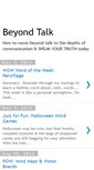 Mobile Screenshot of beyondtalk.blogspot.com