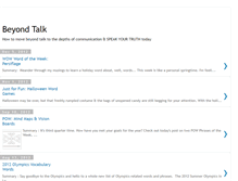 Tablet Screenshot of beyondtalk.blogspot.com