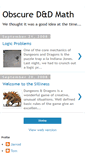 Mobile Screenshot of obscuredndmath.blogspot.com