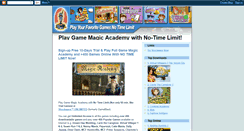 Desktop Screenshot of gamemagicacademy.blogspot.com