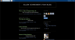 Desktop Screenshot of ellenschreiber-fanblog.blogspot.com