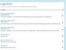 Tablet Screenshot of lego-tilbud.blogspot.com