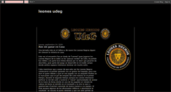 Desktop Screenshot of leones-udg.blogspot.com