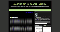 Desktop Screenshot of majelis-zaadulmuslim.blogspot.com