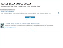 Tablet Screenshot of majelis-zaadulmuslim.blogspot.com