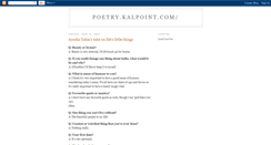 Desktop Screenshot of poetry-kalpoint-com.blogspot.com