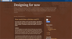 Desktop Screenshot of designingfornow.blogspot.com