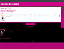 Tablet Screenshot of exposedlingerie.blogspot.com