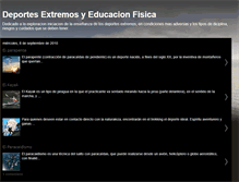Tablet Screenshot of deportesextremosyeducacionfisica.blogspot.com