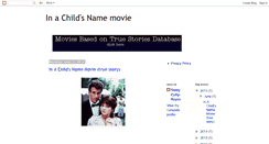 Desktop Screenshot of inachildsnamemovie.blogspot.com