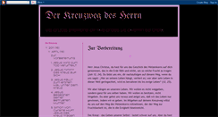 Desktop Screenshot of der-kreuzweg.blogspot.com