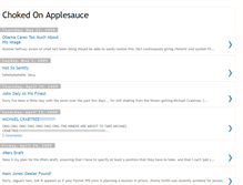 Tablet Screenshot of chokedonapplesauce.blogspot.com