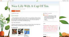 Desktop Screenshot of nicelifewithtea.blogspot.com