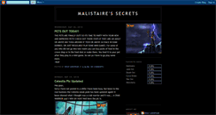 Desktop Screenshot of malistairessecrets.blogspot.com