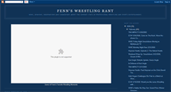 Desktop Screenshot of fennswrestlingrant.blogspot.com