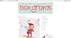 Desktop Screenshot of boxofbirdsblog.blogspot.com