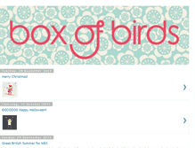 Tablet Screenshot of boxofbirdsblog.blogspot.com